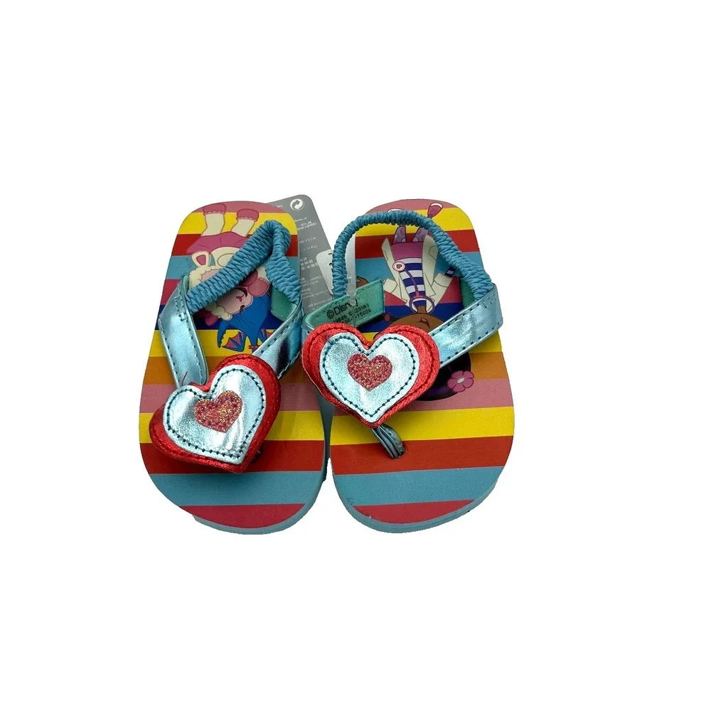 Disney Doc‎ McStuffins Flip Flop Sandal Blue Size 5/6 New
